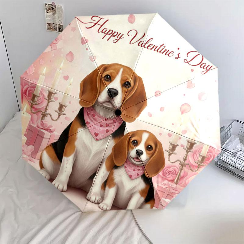

Cutetwodogs Pattern Pattern New Style Umbrella, 1 Piece Automatic Folding Umbrella, Portable Travel Umbrella, Outdoor Umbrella, Birthday Gift