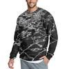 Men's Casual Fashion Printed Round Neck Pullover Sweatshirt