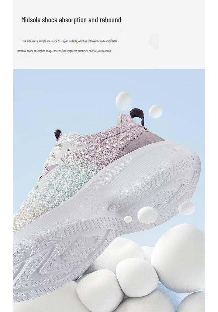 Women's Spring-Summer Flyknit Mesh Running Shoes - Soft Sole, Comfortable, and Breathable