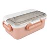 Lunch Box 900ml Roseate 2 Compartments Leakage Proof Stainless Steel Lunch Container with Spork