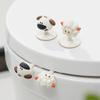 Easy Installation Cartoon Lamb Cabinet Handles No-Drill Drawer Knobs  Kids' Room Furniture