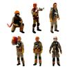 1/64 Firefighter Figures,Realistic,Mini Diorama Action Figures Tiny People Model for Scenery Landscape Diorama Decor Layout