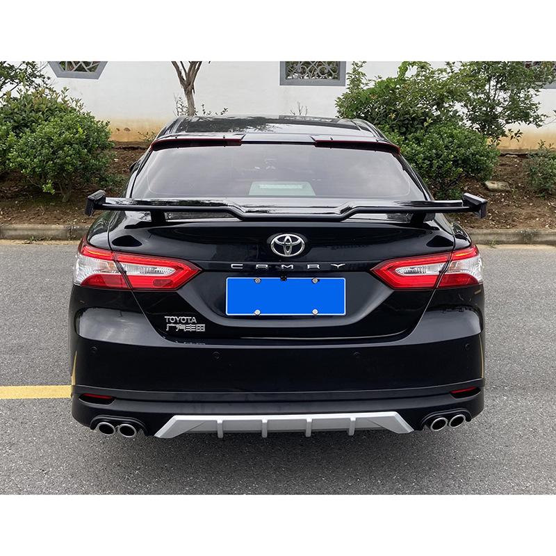 2018 Toyota Camry 8th Gen Rear Lip Bumper Diffuser Body Kit Gloss Black