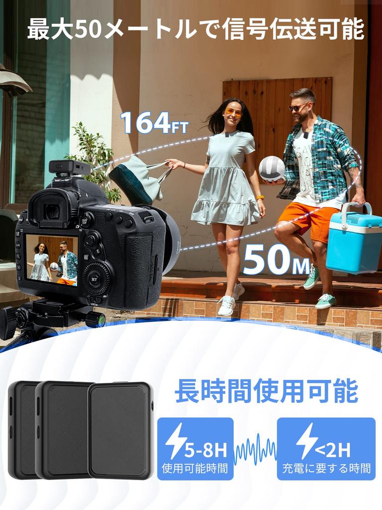 Drahtloses Mikrofon für Gimpro MB1XM Aufnahme, kompatibel mit Kameras und digital einfach für YouTube Video Live drahtloses Ansteckmikrofon für Kameras,