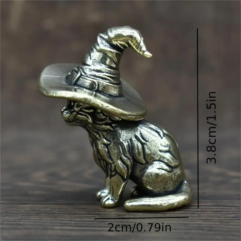 

Медное ремесло Латунная цельная статуэтка кошки совы Креативные животные Настольные украшения Настольный Домашний декор Коллекционная Милая статуэтка Украшение