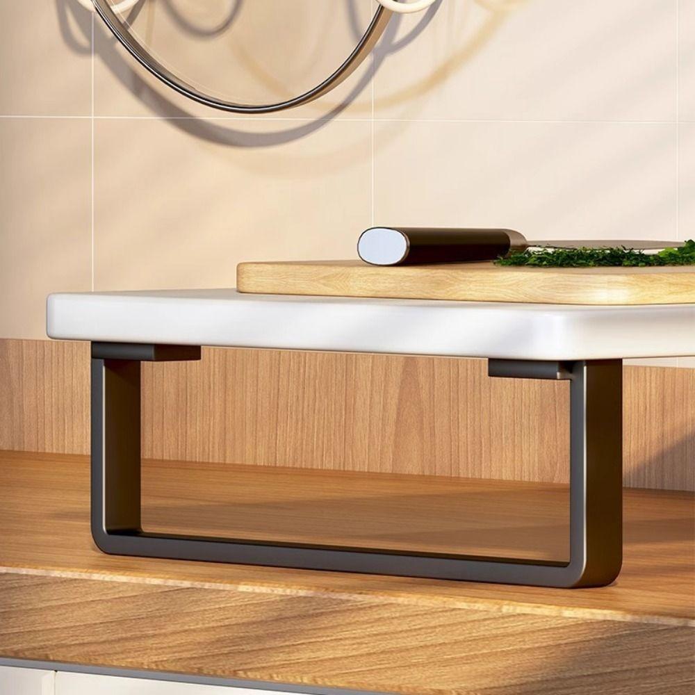 Stackable Cabinet Spice Shelf Anti-Slip Countertop Organizer Modern Desktop Computer Risers  Pantry
