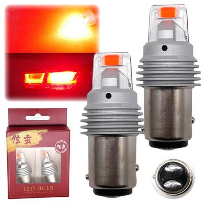 LED S25 Parallel Pin Double Bulb Installable Without Processing Set of 2 Red High Flash Prevention Resistor Brake Tail Easy To Install 12V Compatible