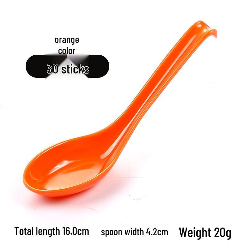 MOLUONA Colored Melamine Soup Spoons