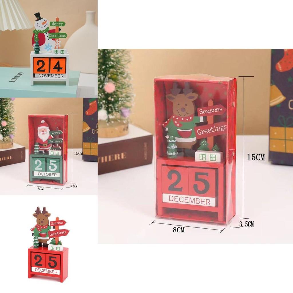 Charming Wooden Christmas Calendar Decoration Featuring Santa Claus For Festive Cheerful Homes