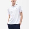 FILA Athletics Letter Logo Print Athletic Tennis Slim Fit Knitted Polo Shirt Men Polo Shirts Jade-White A11M213104FWT