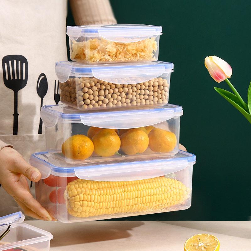 ZISIZ Refrigerator Food Storage Box with Lid