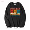 I Tell Dad Jokes T Shirt Fathers Day Periodically Daddy Top Number 1 Best Long Or Short Sleeves Vintage Washed Soft