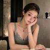 Summer New Sweet and Spicy Fake Two-piece Sling Vest Femininity Design Sense Slim and Thin Versatile Top