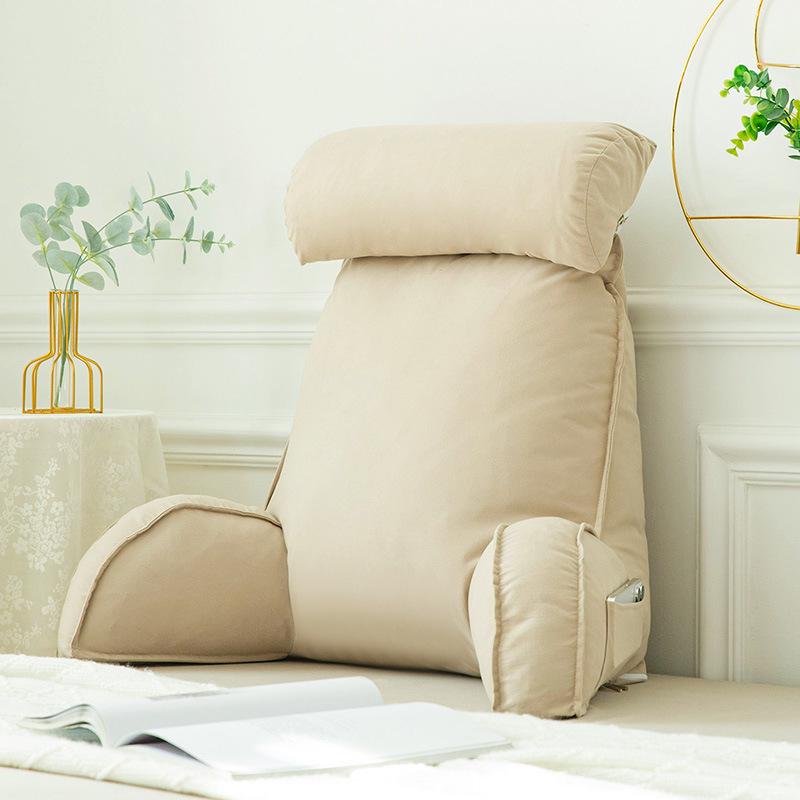Bedside Soft Pack Backrest Cushion - Neck, Reading, and Lumbar Support Pillow