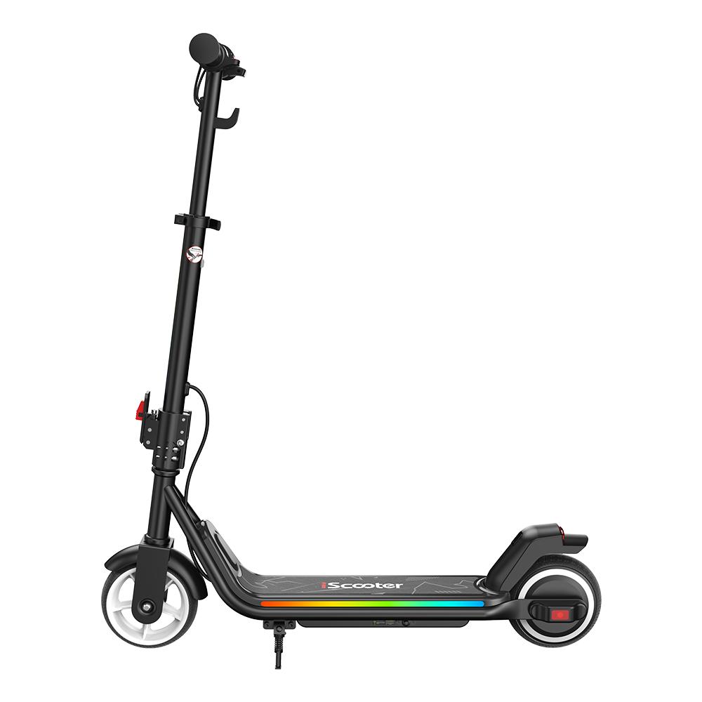 iScooter IK3MAX Kids Electric Scooter 200W Motor 4.5Ah Solid Tires Foldable & Height Adjustable 3-Speed  Electric Scooter for Kids