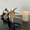 Svícen s jelením parožím Ornament Pryskyřicí Zpracovaný Umělecký Design Figurka Řemeslný Svícen Dekor Stolní Domácí Dekor
