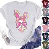 Women's Fashion Casual Summer Comfortable Printed Round Neck Short Sleeve Top Blouse