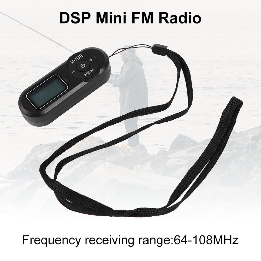64-108MHz Portable FM Radio LCD Display Retro FM Player  Sports Activities