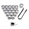 Yiooskl 20pcs Car Wheel Nuts Car Tire Nuts Clip Nuts Wheel Nuts Caps Universal