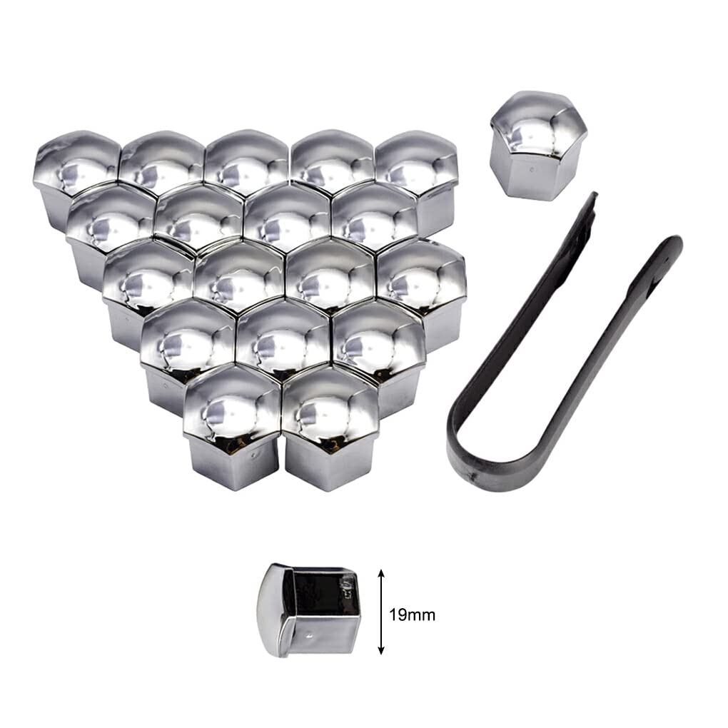 Generic 20pcs Car Wheel Nut Cap Pack Exterior Decoration Replacement Hub Screw Cover with