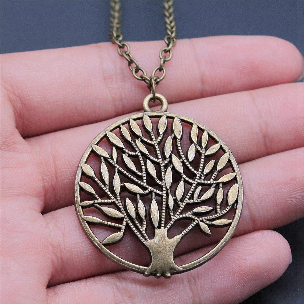 45cm Oder 70cm Lange Kette Halskette Lebensbaum Hochzeitsschmuck Zubehör QN079