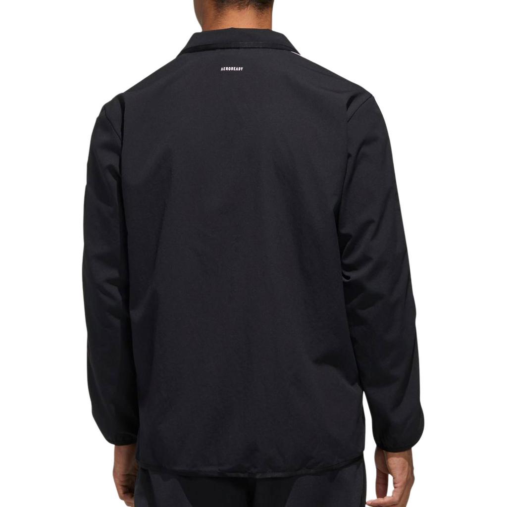 adidas Striped Colorblock Zip-Up Stand Collar Jacket Men Jackets Black TR30J1-BW