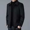 Autumn and Winter Jacket Jacket Men's Lapel Versatile Business Casual Middle-aged Dad Jacket