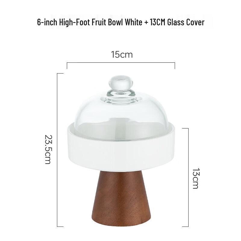 

Ceramic High-Foot Fruit & Snack Plate