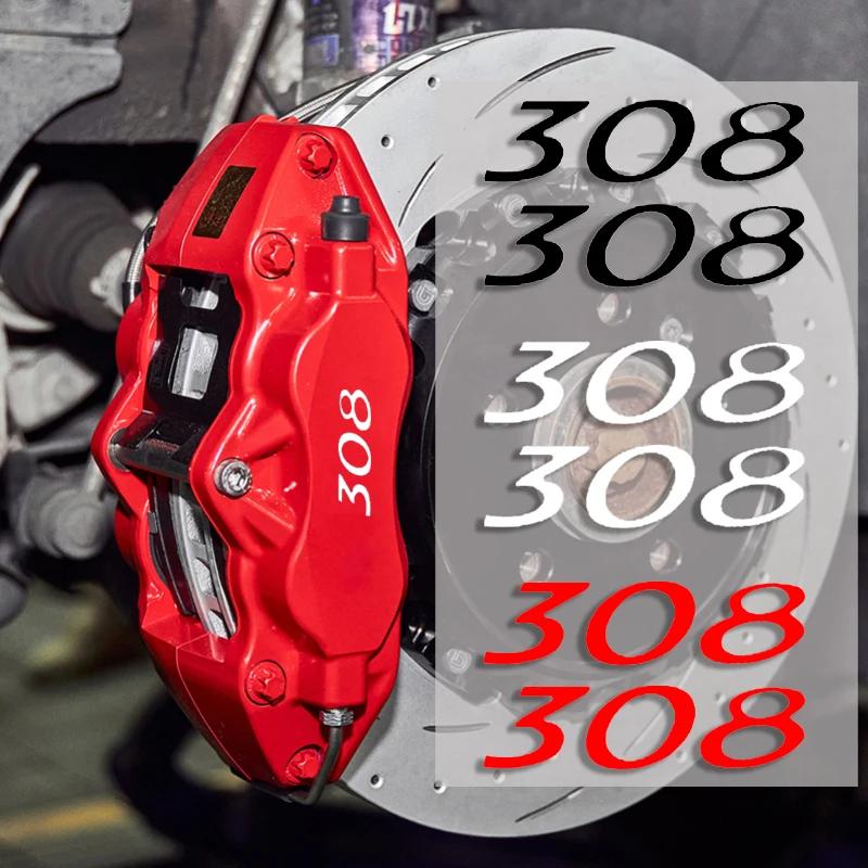 6pcs Vinyl Decal Car Wheel Brake Caliper Covers for Peugeot 308 Logo 306 C 307 406 407 408 2008 5008 107 108 206 207 208 3008 508