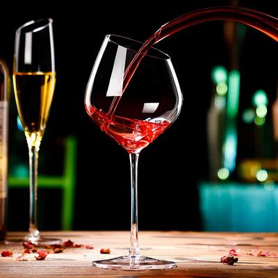 Slanted Glass Red Wine Glass Crystal Burgundy High Footed Glass Hotel Wine Champagne