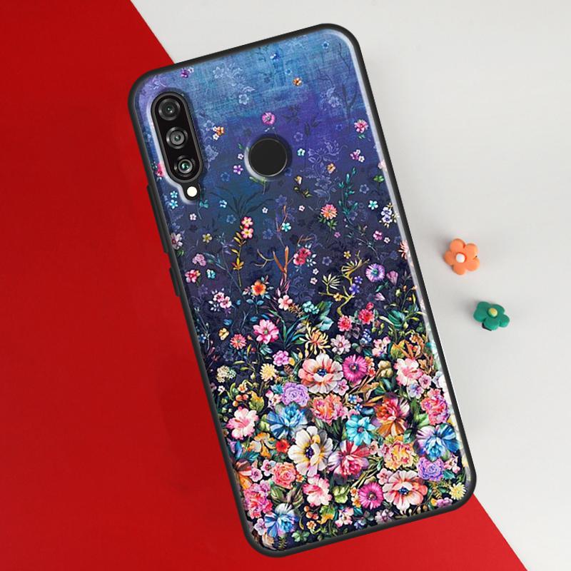 

Чехол с масляной живописью Boho Flower Art для Honor 50 8X 9X 10i, чехол для Huawei P30 P40 Lite P50 P20 Pro P Smart 2019 Nova 5T Honor 8X