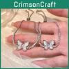 Stylish Pink Blue Butterfly Crystal Bracelet Sweet Princess Style Jewelry Fashion
