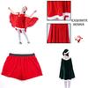 Adorable Toddler Girls Christmas Velvet Outfit With Cloak Cape Santa Claus Elf