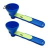 Powdered Milk Measuring Spoon 2Pcs Mess-Free Funnel Scoop Sliding for Protein Powder Coffee Spill-free Ingredient & No-Spill Long Handle Supplement
