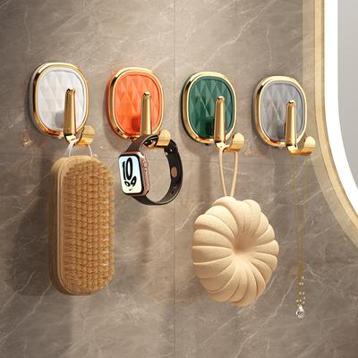 Adhesive Hooks, Clear Hooks, Plastic Hooks, Wall Hooks for Hanging, Drill-Free Wall Hooks, Seamless Hooks, Heavy Duty Hooks for Kitchen Bathroom