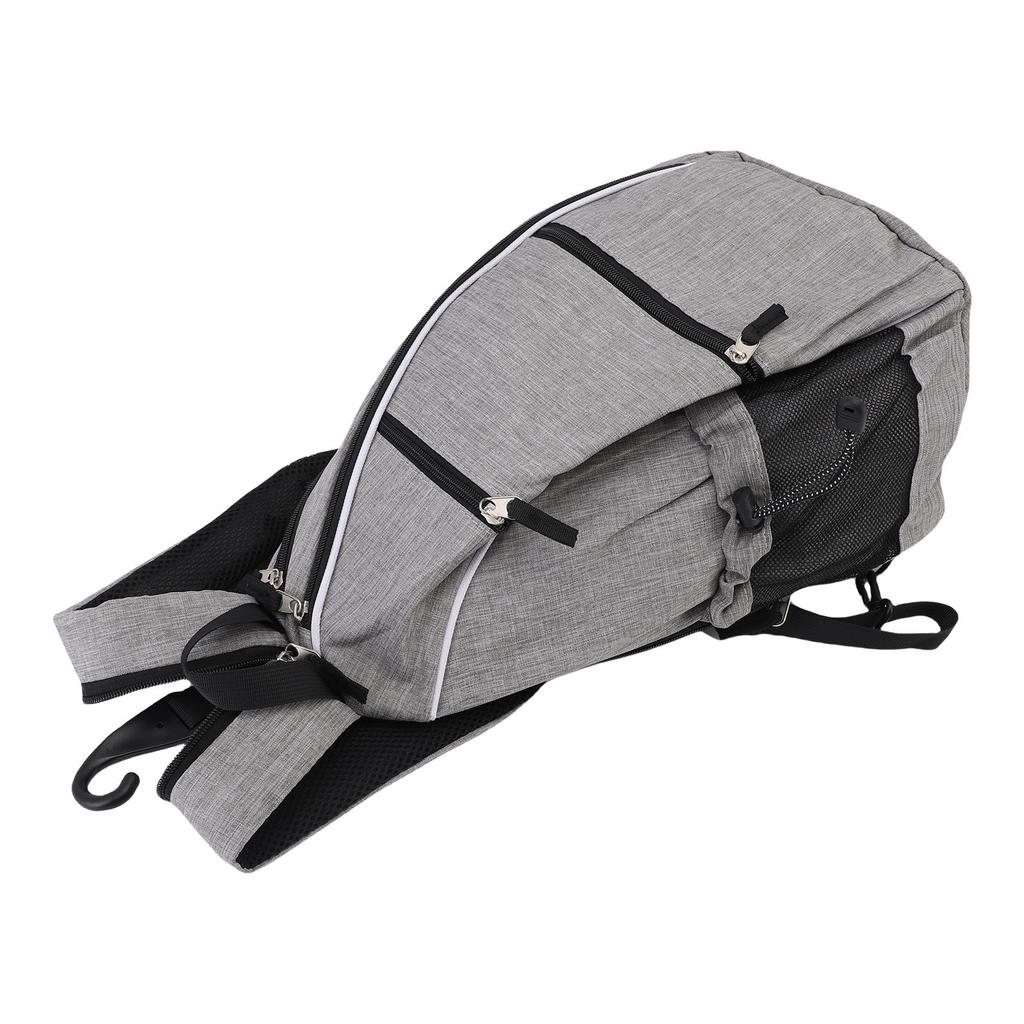 Portable Sports Sling Bag Canvas Rackets Bag Adjustable Shoulder Strap for Paddle Tennis Racket Canvas