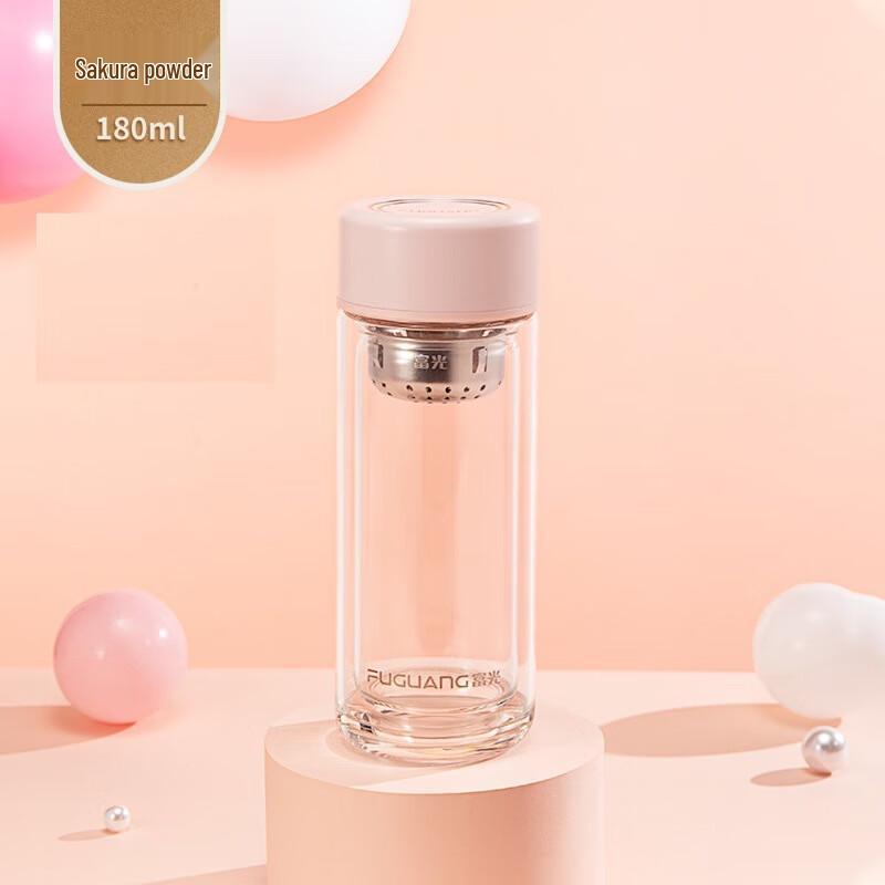 Fuguang Double Wall Glass Portable Tea & Water Bottle