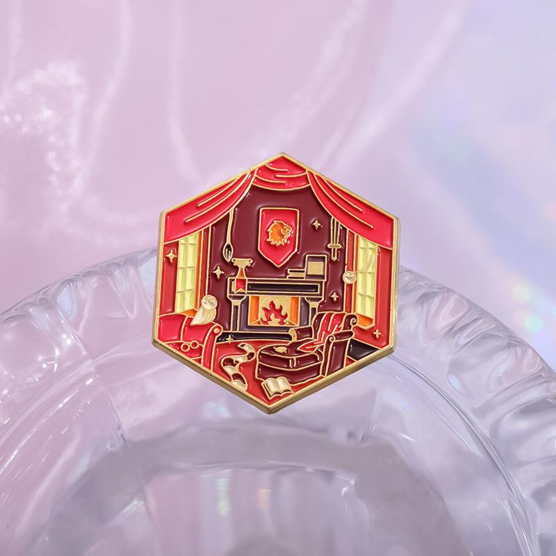 And Unique Fashionable Alloy Brooch With Cartoon Characters For Magic School Style Decor And