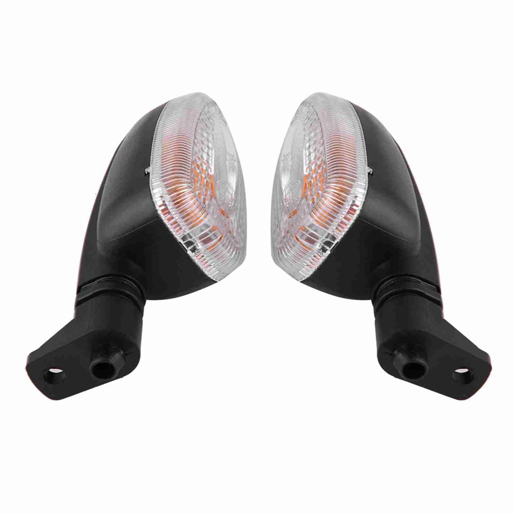 Pair of Motorcycle Turn Signal Lights Direction Indicator Lamp for BMW F800 Transparent