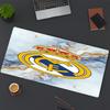 Tappetino per Mouse Stampa Real Madrid, per Tastiera, Tappetino per Laptop PC per Ufficio, Casa, Decorazione Scrivania, Regalo di Compleanno Perfetto per i Giocatori