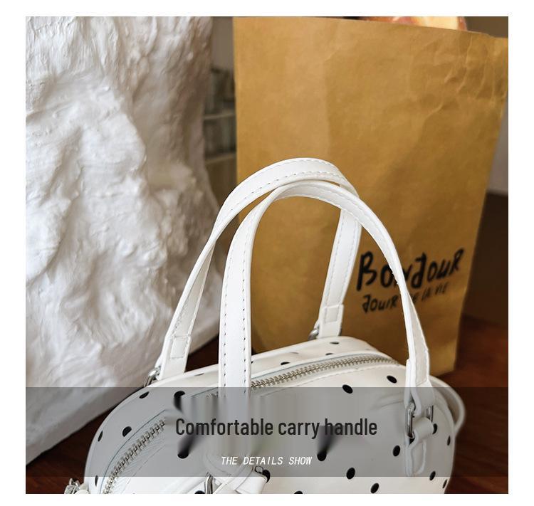Elegant Polka Dot Shoulder Bag for Women – Stylish, Versatile, Handheld & Crossbody Design