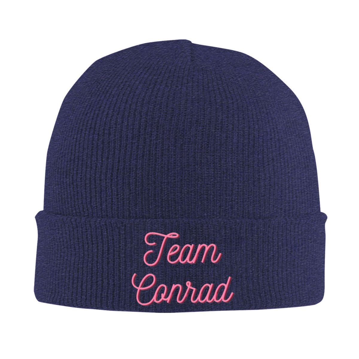 

Team Conrad Logo Warm Knitted Cap Winter Knit Bonnet Hat Skullies Beanies Hip Hop Caps for Unisex One Size