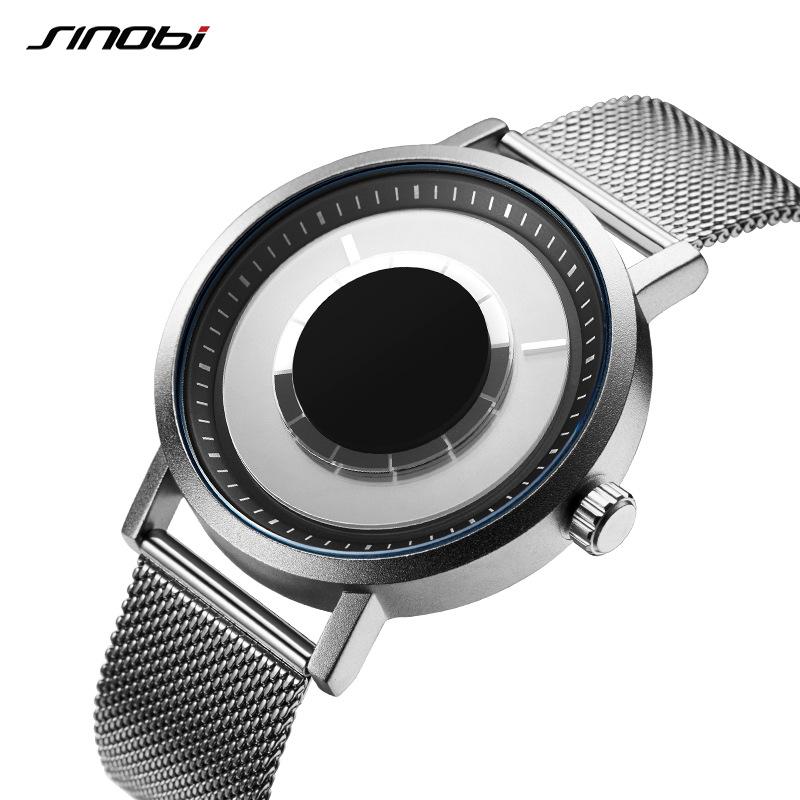 Men S Watch Men S Fashion Personality Creative No Pointer Concept Men S Watch Waterproof Quartz Watch 9800