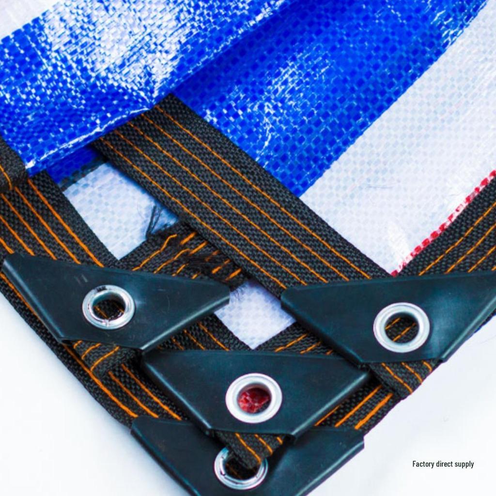 Three-Color Striped Waterproof Thickened Plastic Outdoor Awning and Dustproof Cover