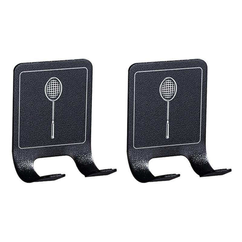 

Rackets Holder Wall Mount Stainless Steel Space Saving Secure Grip For Sports Equipment Organization