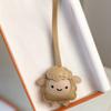 Goat PU Leather Sheep Bag Charm Cartoon Sheep Keychain Fashion Lamb Pendant  Bag Decoration