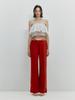 MEENDERI Slit String Jogger Pants – Red