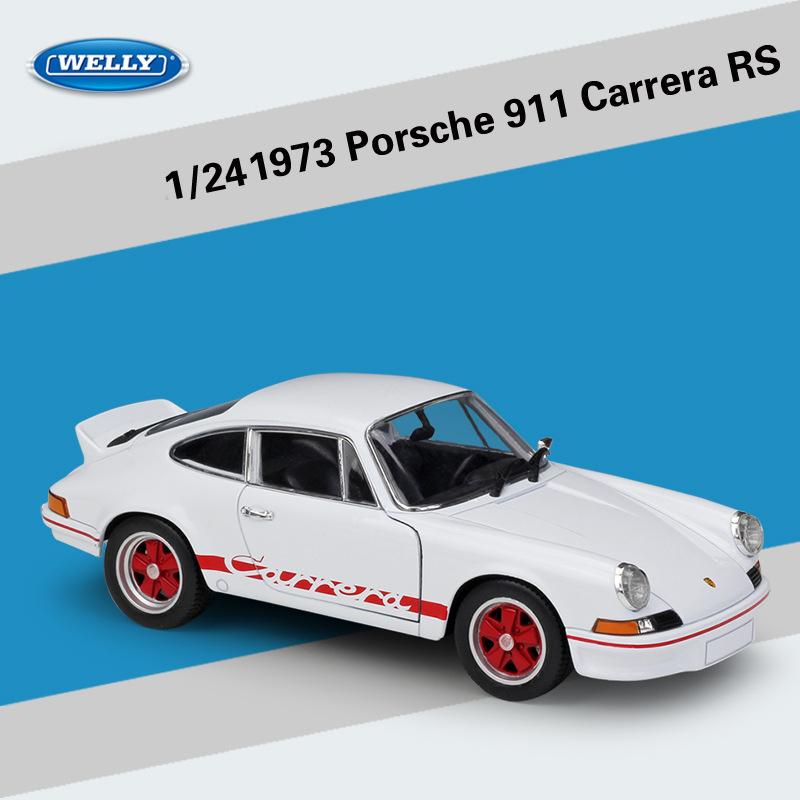 

Велли 1:24 масштаба 1973 Porsche 911 Carrera RS модель автомобиля из сплава, литье под давлением, металлические игрушечные автомобили, модель автомобиля, коллекция высокой имитации, детские подарки 1:24-size:17.2*6.9*5.5cm белый