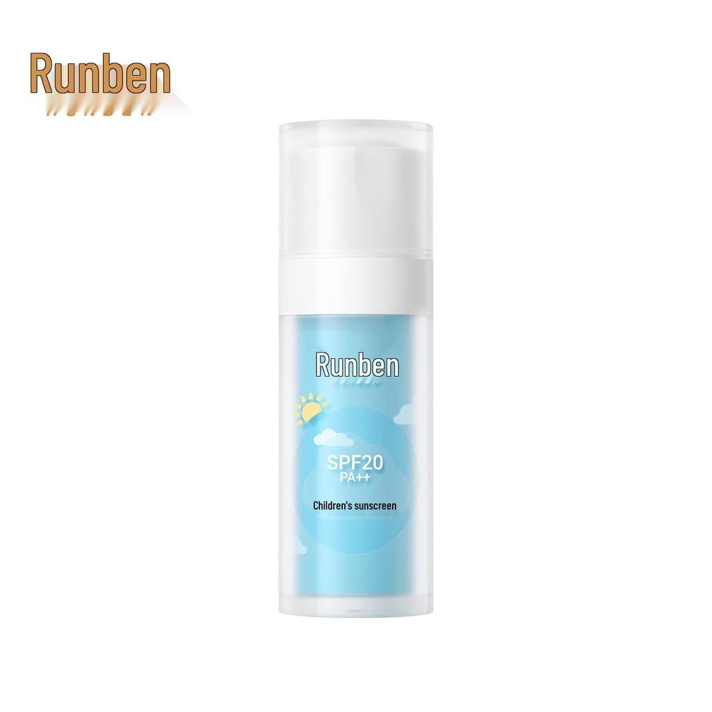 Lotion Solaire Runben pour Enfants: Protection UV pour Peau Sensible, Convient aux Bébés, aux Étudiants et aux Femmes Enceintes.