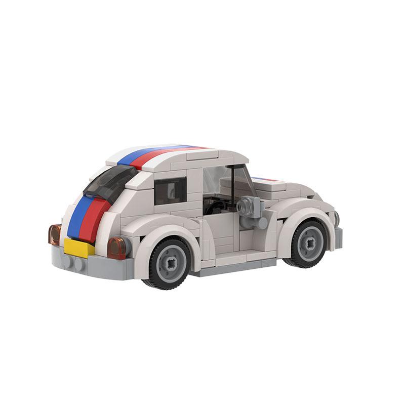 MOC Domestic Building Blocks Small Particle Diy Assembled Mini Car Toy Large And Medium Beetle Herbie Model
